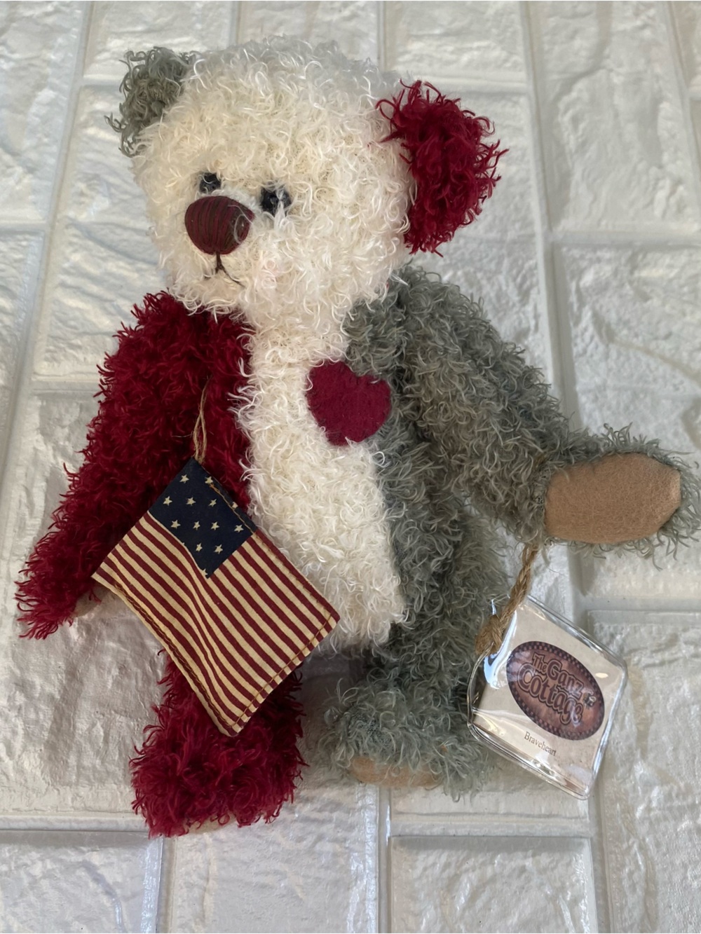 Vintage The Ganz Cottage Braveheart Plush Bear by Lorraine Chien